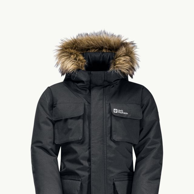 GLACIER PEAK PARKA K - phantom 128 - Kids\' waterproof winter jacket – JACK  WOLFSKIN
