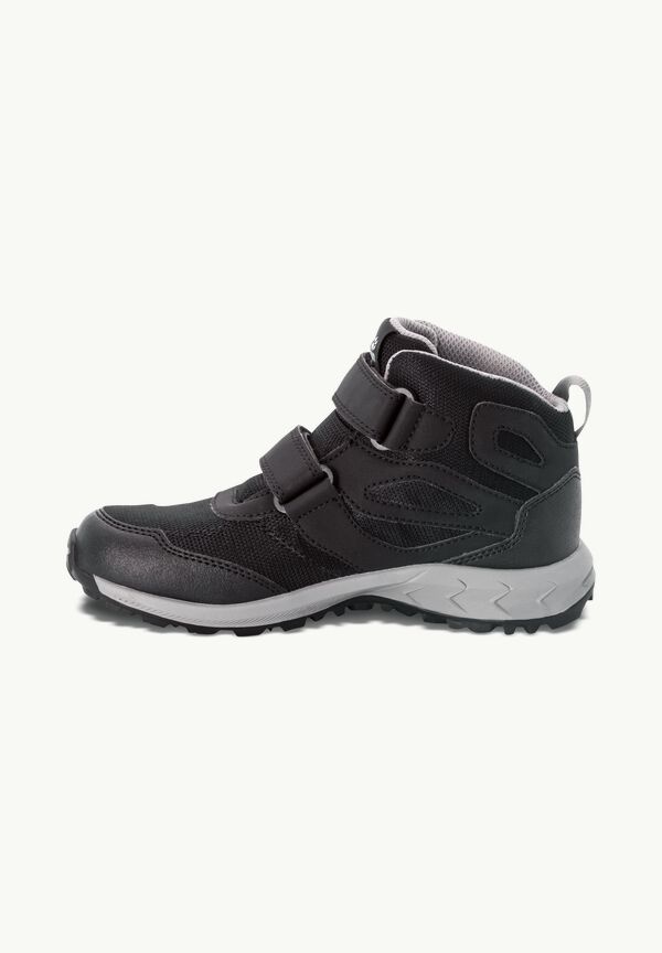 WOODLAND TEXAPORE MID VC K - black / grey 29 - Kids\' waterproof hiking  shoes – JACK WOLFSKIN