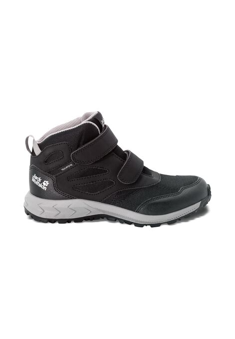 hiking WOODLAND - TEXAPORE Kids\' waterproof / black VC shoes WOLFSKIN MID grey – 29 - JACK K